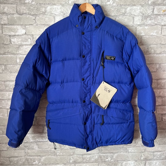 Mountain Hardwear Men's Medium Goose Down Parka Jacket in Cobalt Blue. Brand New - Picture 15 of 15